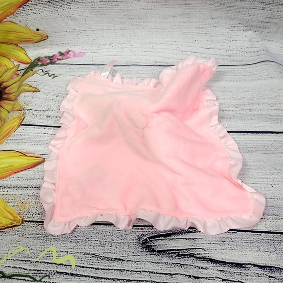 NWT Hello Baby Plush Stuffed Snuggle Blanket Pink - Picture 9 of 9